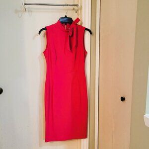 Calvin Klein Sleeveless Bow-Neck Sheath Dress - Size 4